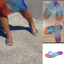 Load image into Gallery viewer, Rainbow sandals
