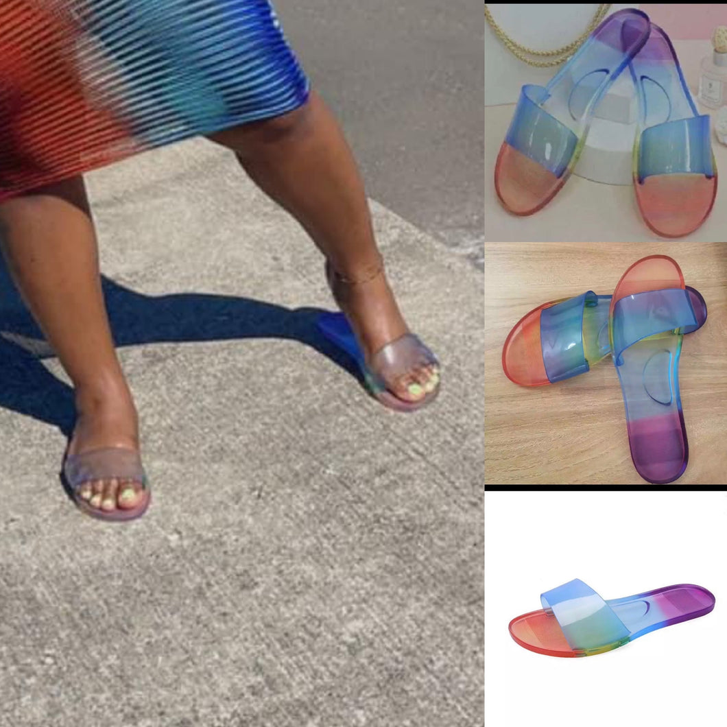 Rainbow sandals